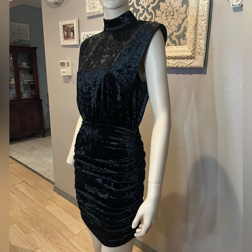 Ronny Kobo Black Velvet Dress